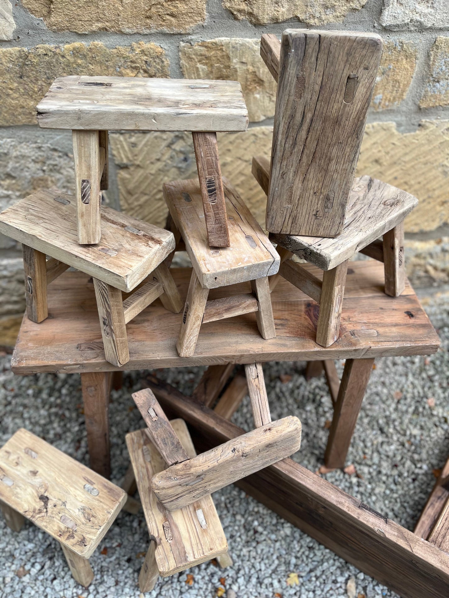 Rustic Elm bench