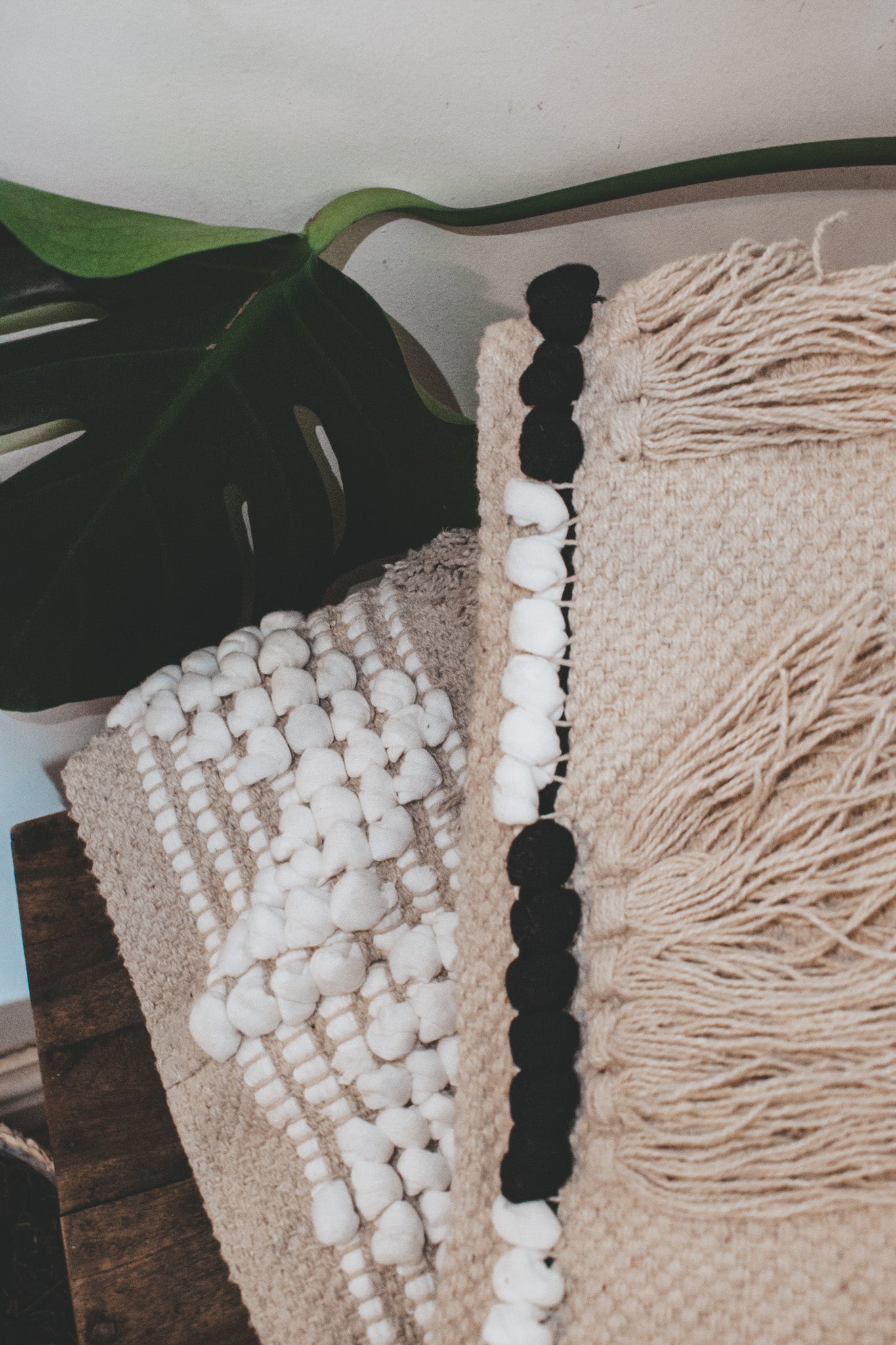 Tide Lines Woven Basket