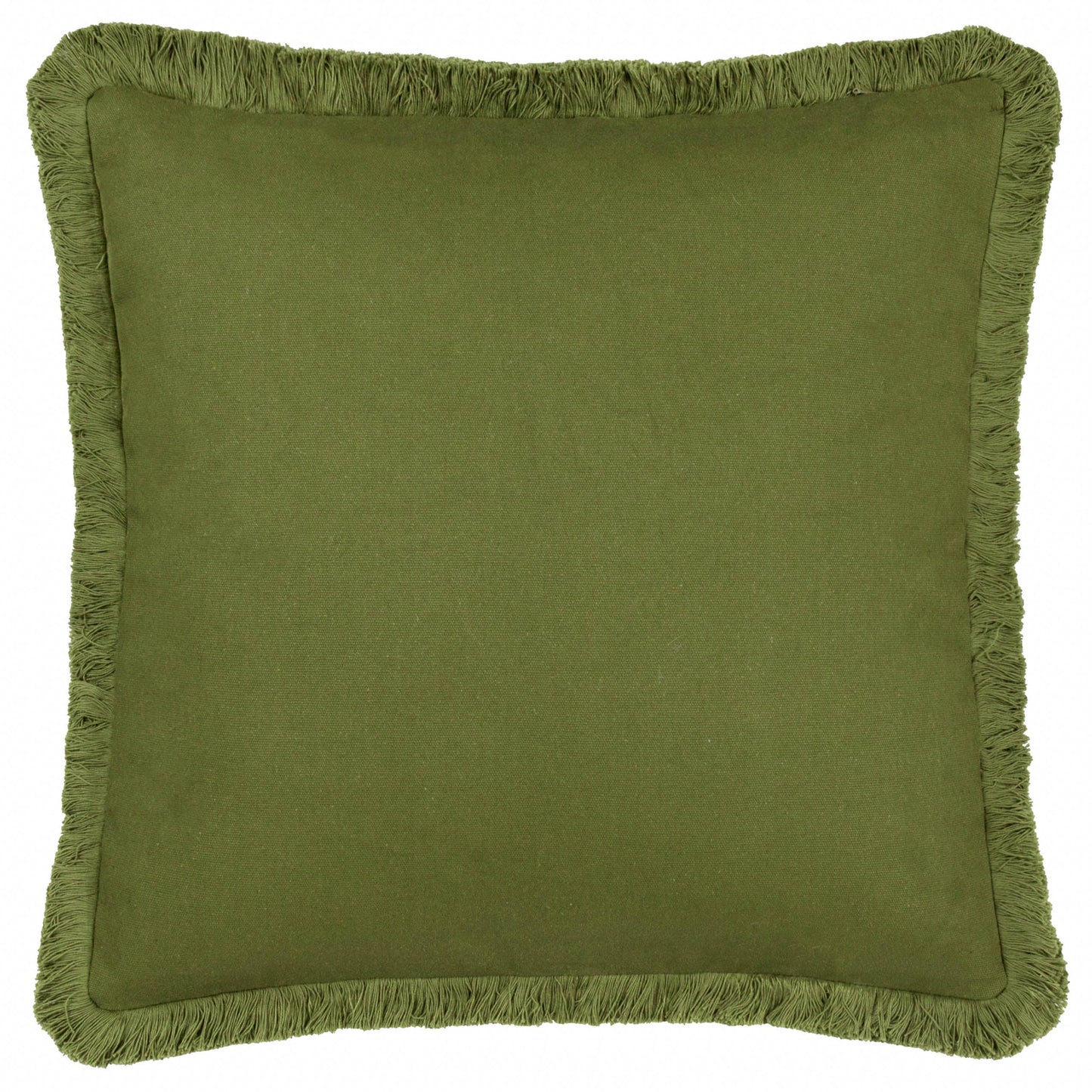Palm Embroidered Cushion Green: Green / Polyester Filled / 45 x 45cm