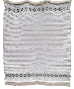 'The Shore Lark' Grey Textured Throw